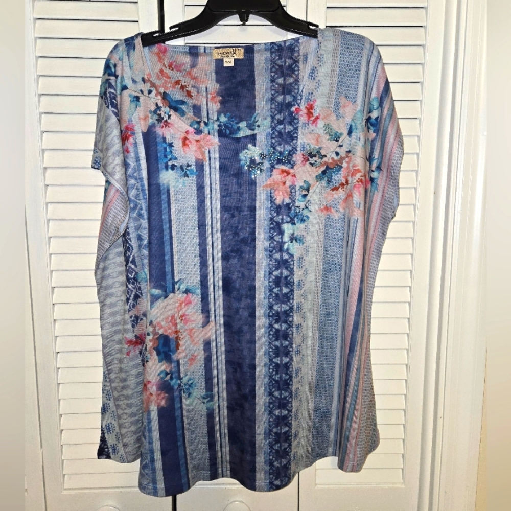 oneworld Women's 1X Embellished Top